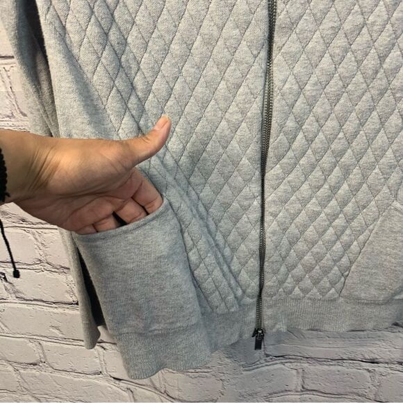 CALVIN KLEIN Zip-up Quilted Style Sweater - Picture 5 of 10
